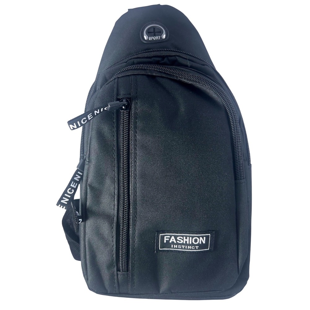 Black‎ Sling Bag Sport Fashion Instinct Chest Pack